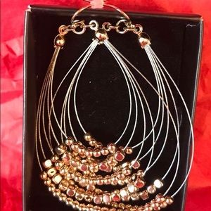 🆕 Avon Beaded Teardrop Hoop Earrings